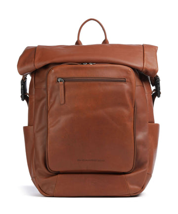 The Chesterfield Brand Wax Pull Up Cow Remo Rolltop batoh cognac