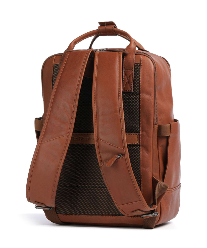 The Chesterfield Brand Wax Pull Up Cow Calden Backpack cognac