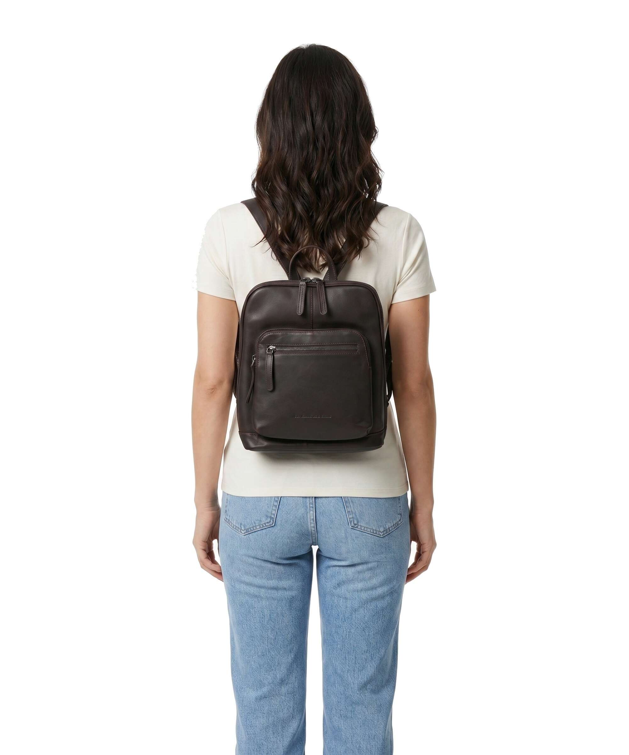 The Chesterfield Brand Wax Pull Up Cow Floran Backpack brown