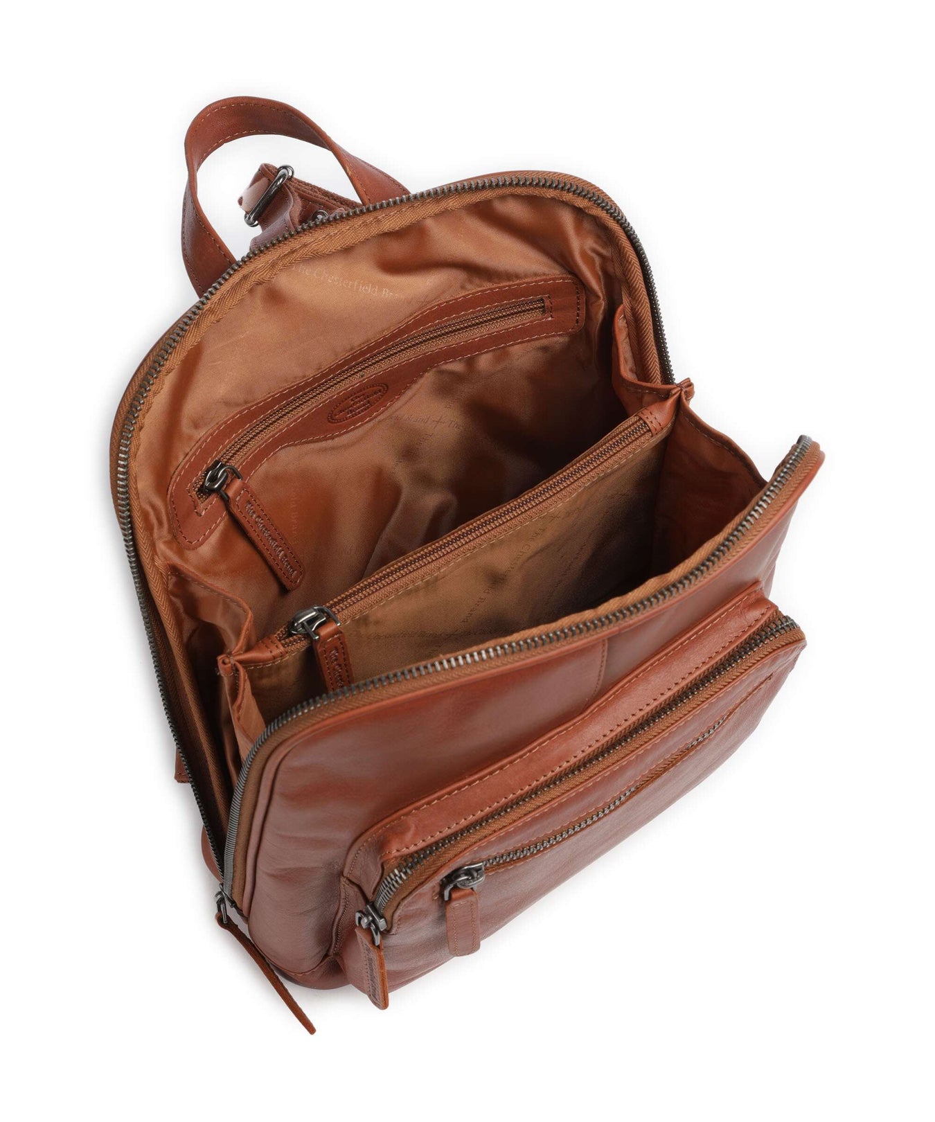 The Chesterfield Brand Wax Pull Up Cow Floran Backpack cognac