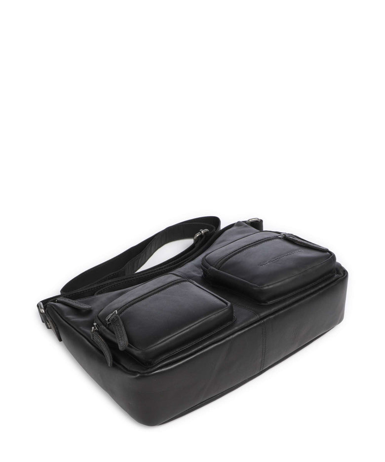 The Chesterfield Brand Wax Pull Up Cow Valenora Shoulder bag black