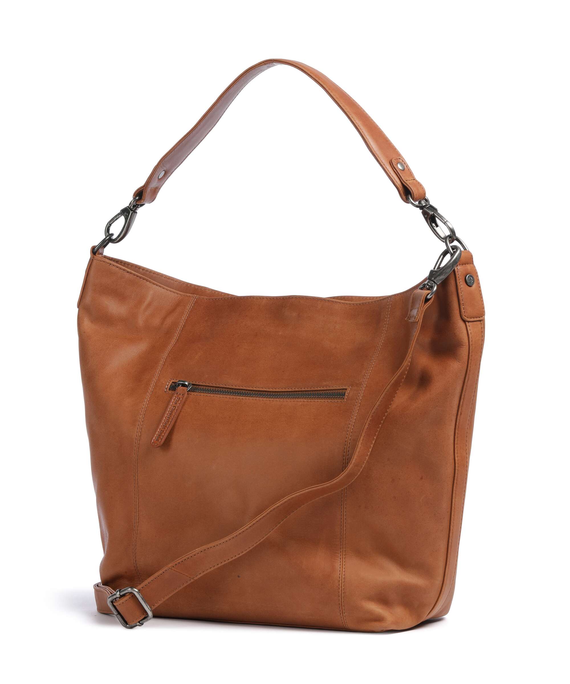 The Chesterfield Brand Cow Wax Pull Up Zira Hobo bag cognac