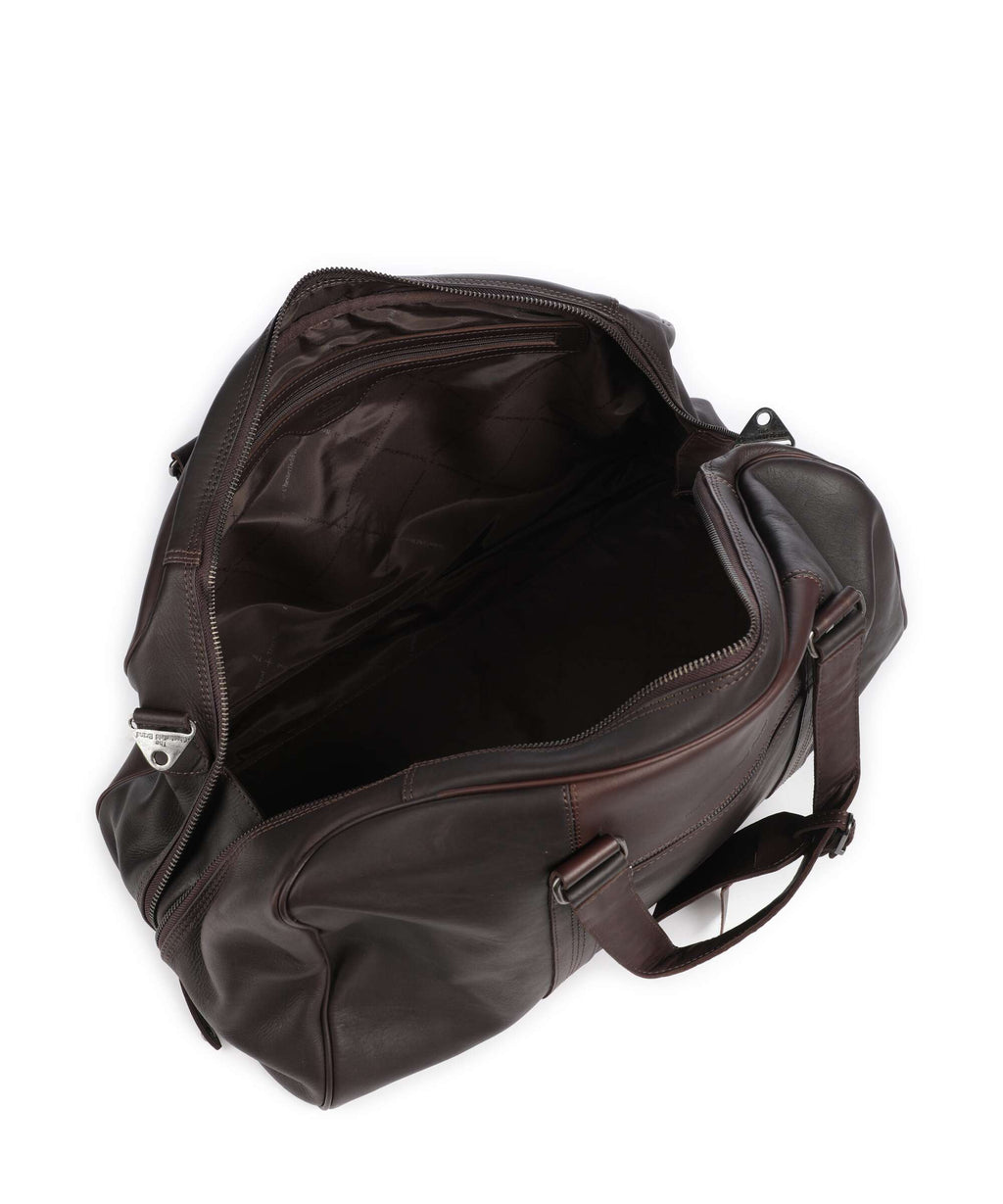 The Chesterfield Brand Wax Pull Up Cow Rivaro Weekend bag brown