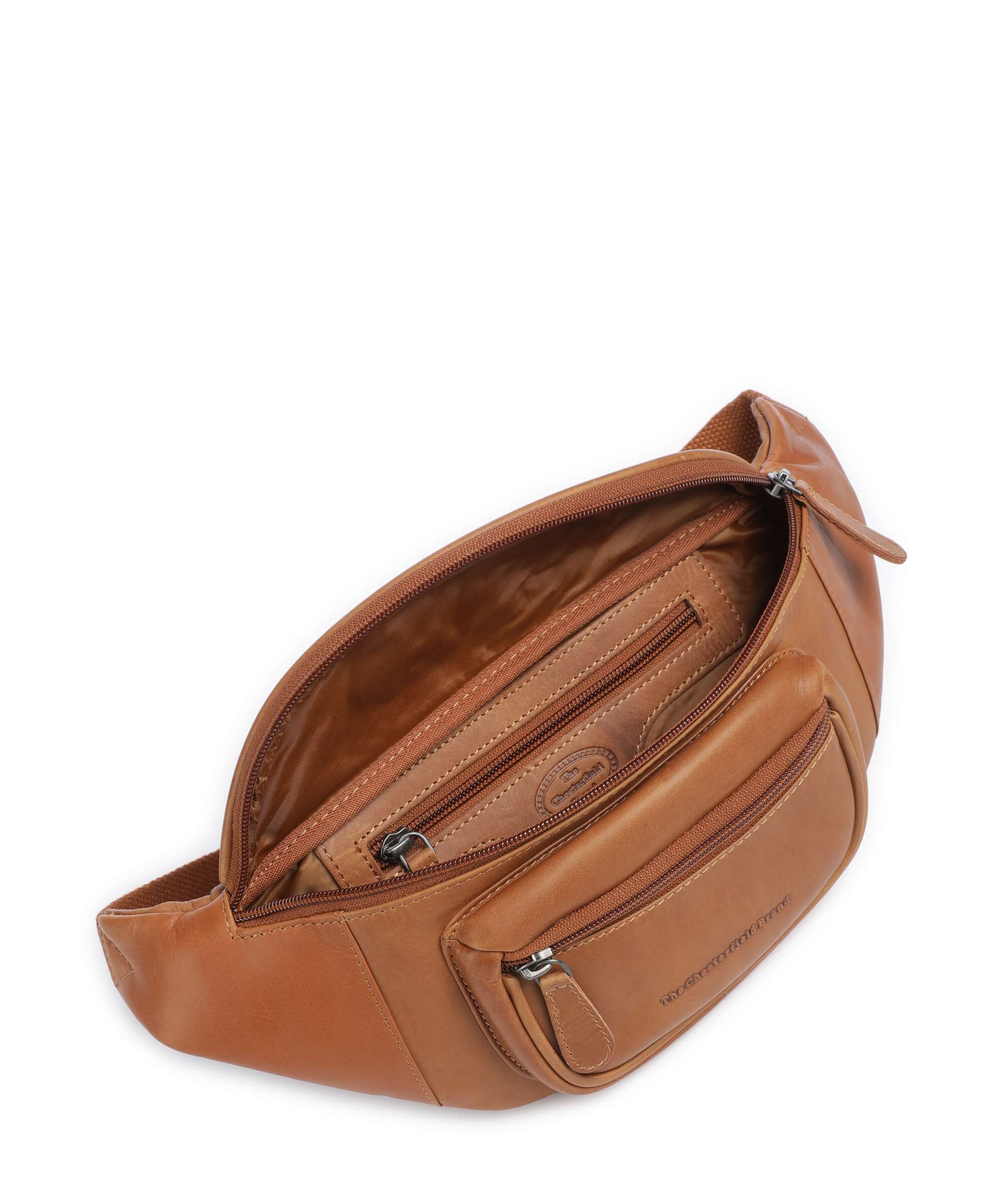 The Chesterfield Brand Wax Pull Up Cow Vernio Belt bag cognac