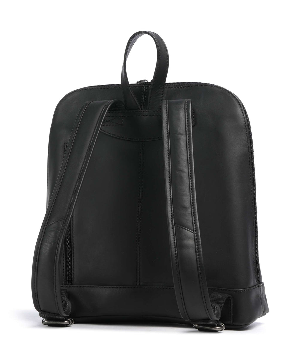 The Chesterfield Brand Wax Pull Up Cow Tigris Backpack black