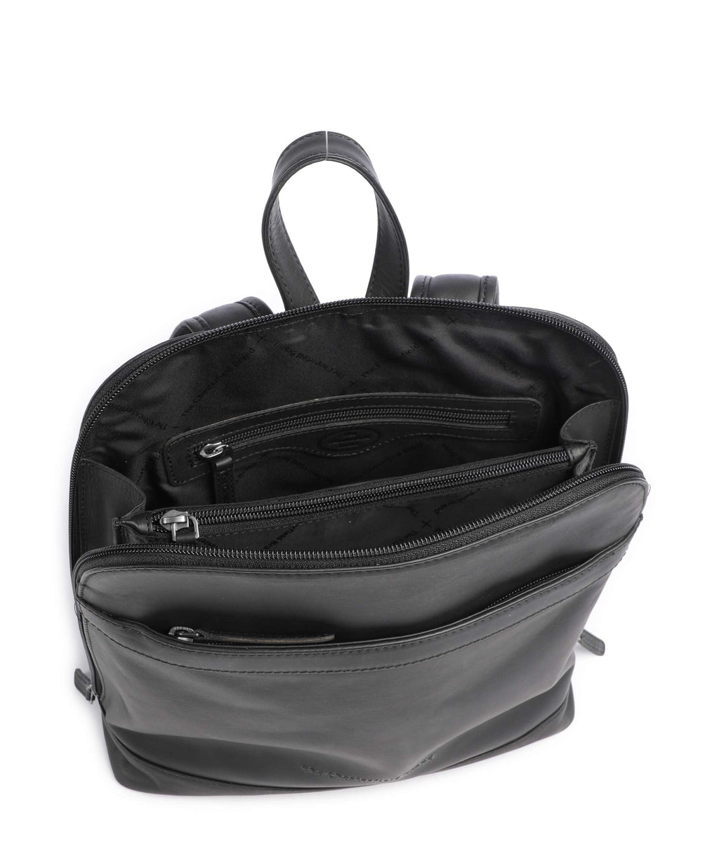The Chesterfield Brand Wax Pull Up Cow Tigris Backpack black