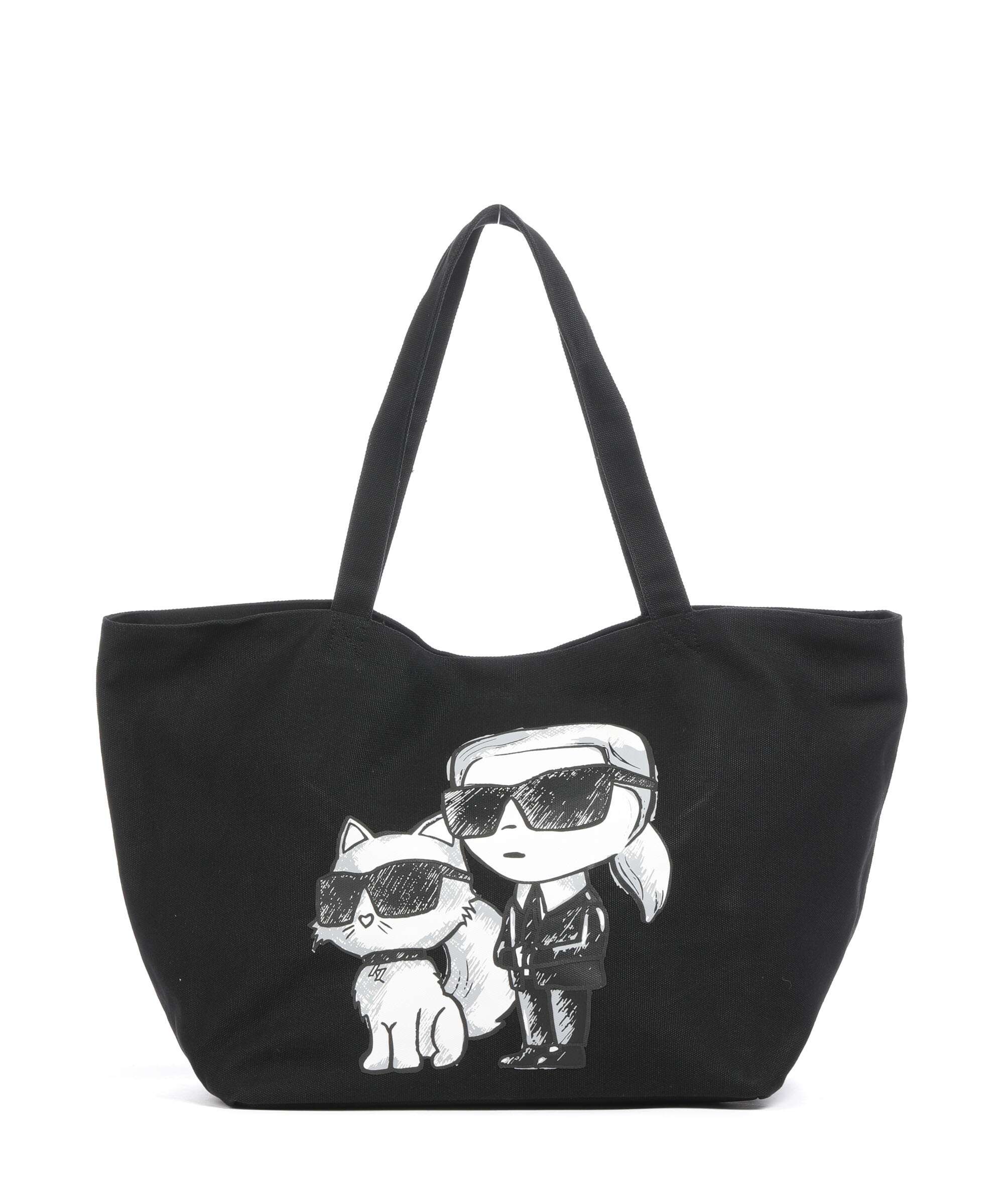 Karl Lagerfeld Ikon Tote bag black/white