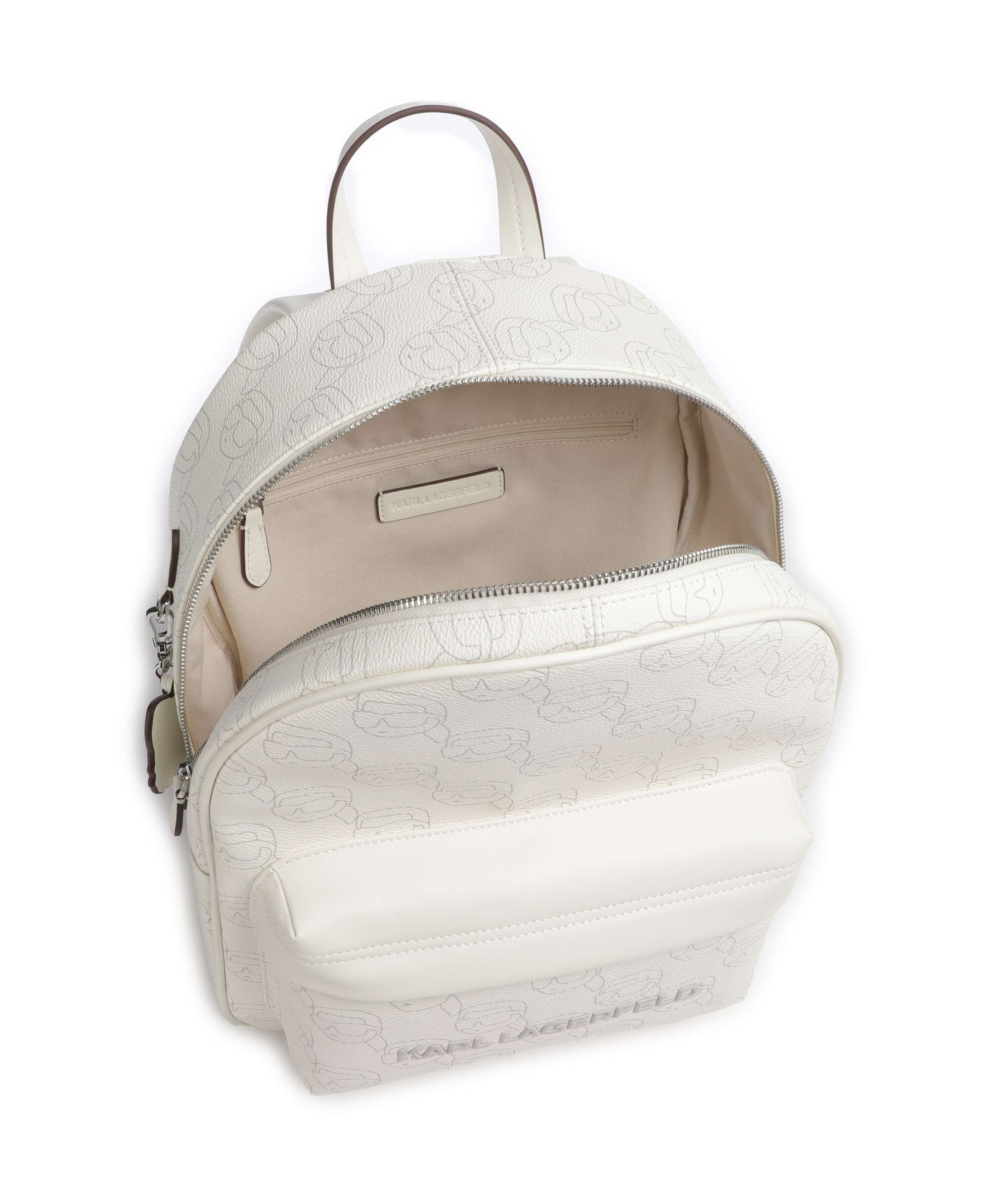 Karl Lagerfeld Ikon Mono Backpack offwhite