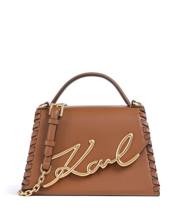 Karl Lagerfeld K/Signature 2.0 Kabelka dark tan