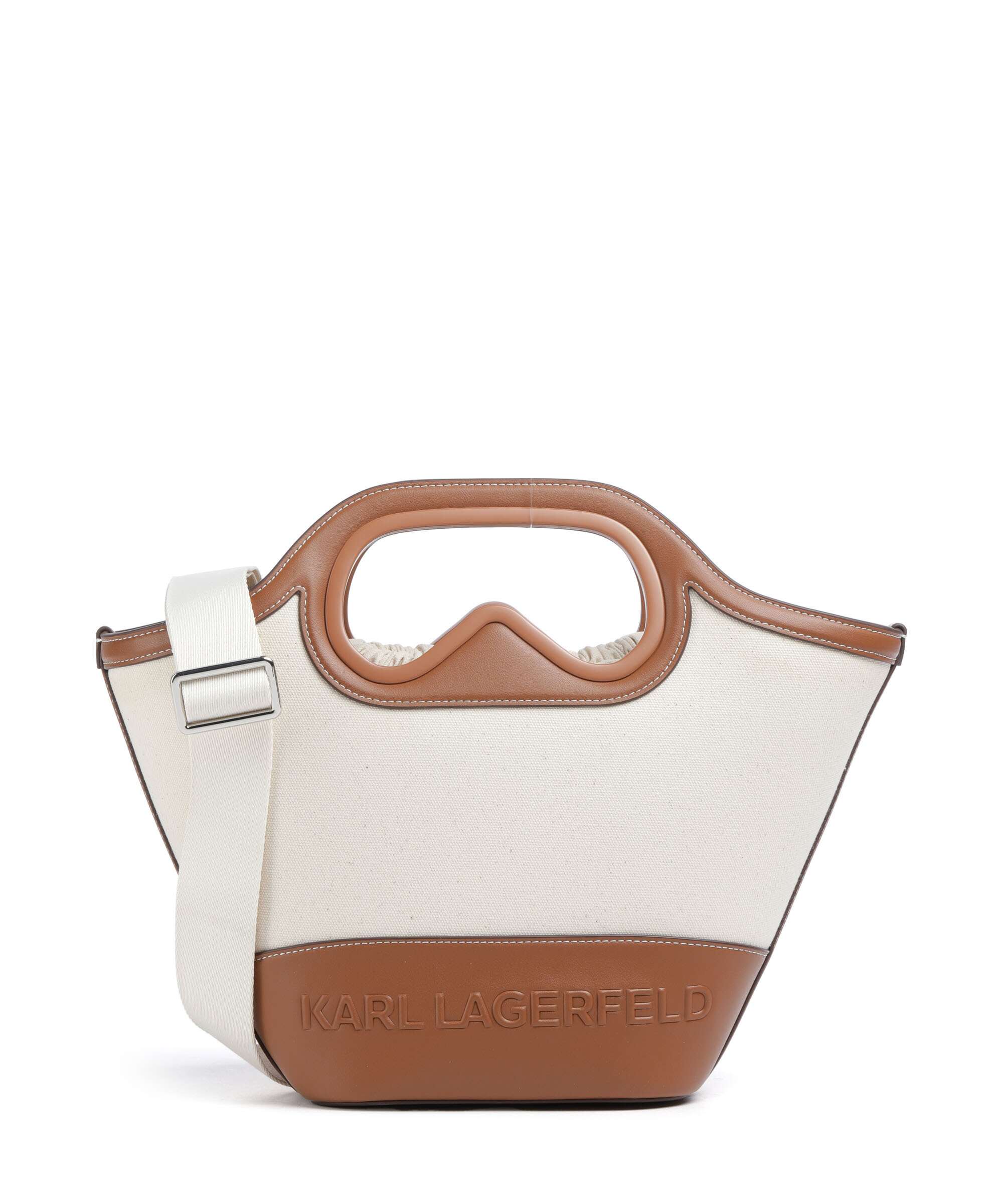 Karl Lagerfeld K/Aviator Crossbody bag natural canvas/tan