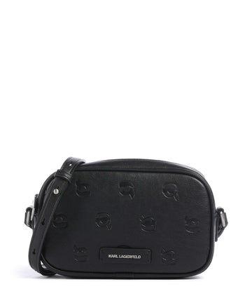 Karl Lagerfeld K/Ikon Monogram Taška cez rameno tonal black