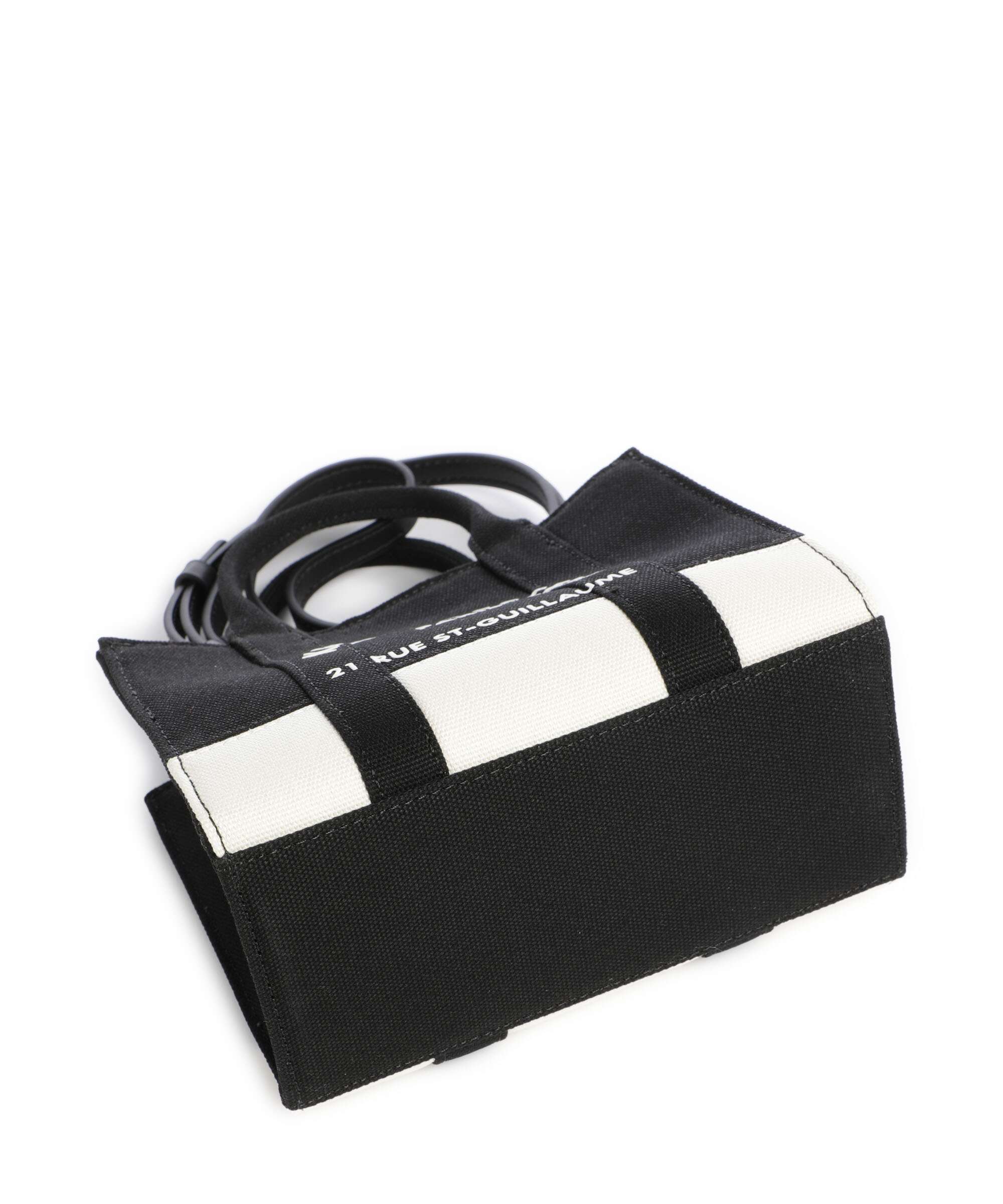 Karl Lagerfeld K/Rue St Guillaume Medium Handbag cannoli cream/black