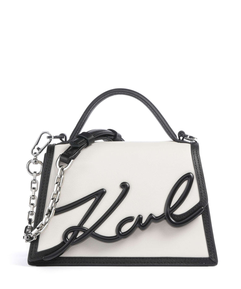 Karl Lagerfeld K/Signature 2.0 Handbag white/black