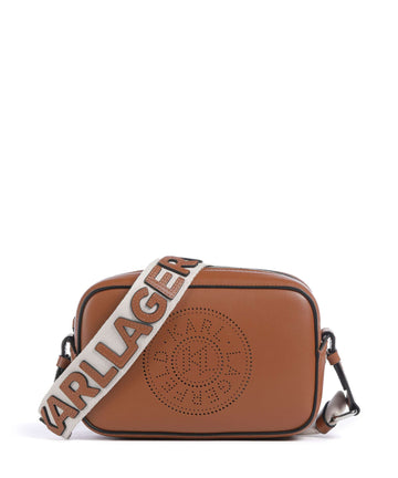 Karl Lagerfeld K/Circle Taška cez rameno dark tan