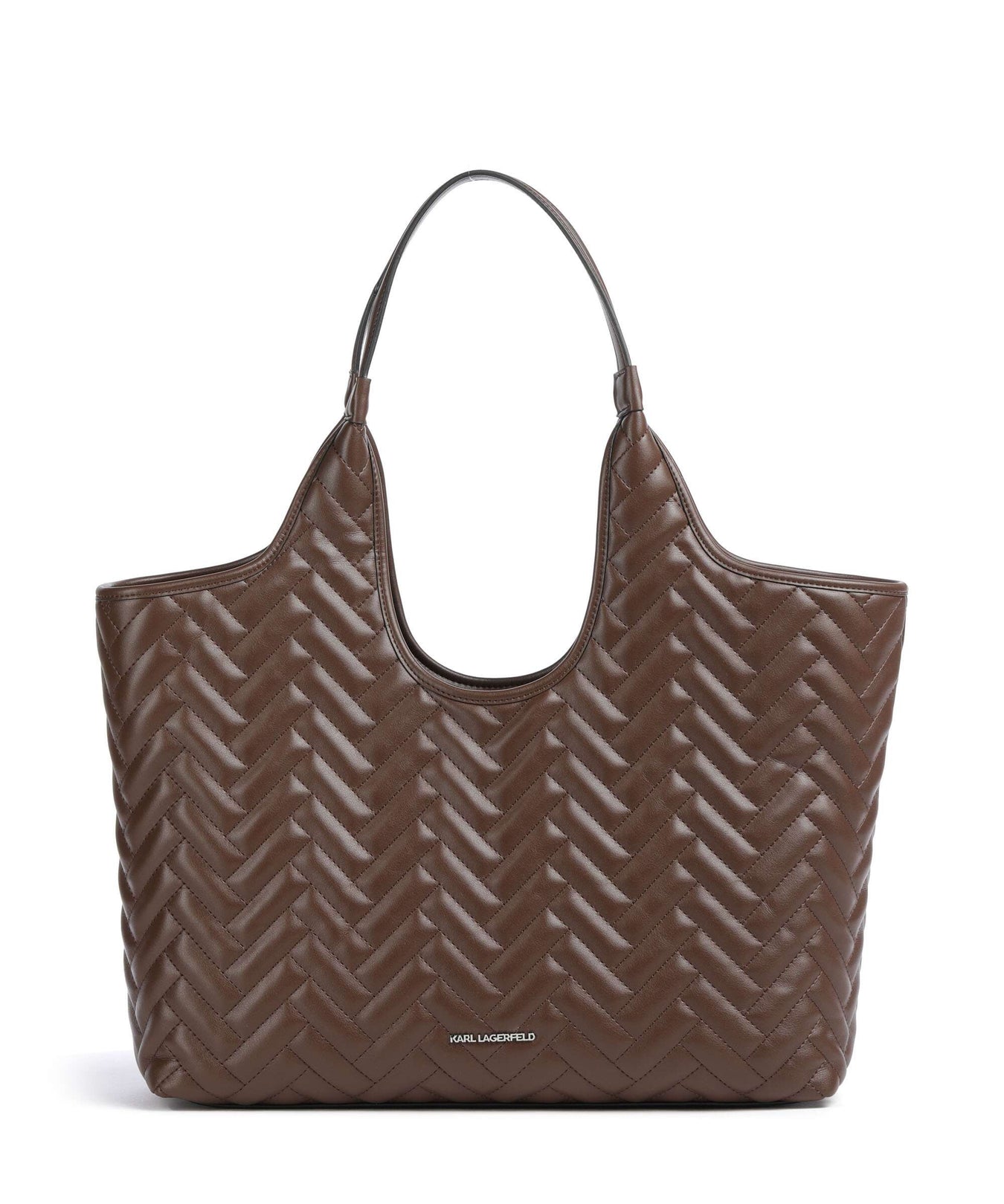 Karl Lagerfeld K/Brick Medium Tote bag dark friar brown