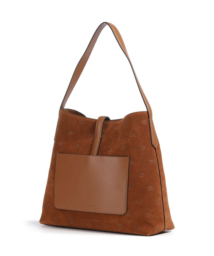 Karl Lagerfeld K/Autograph Hobo bag dark tan