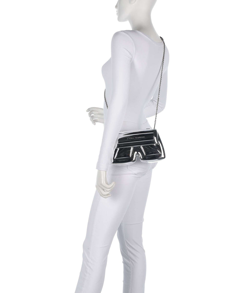 Karl Lagerfeld Ikon K Crossbody bag silver metal