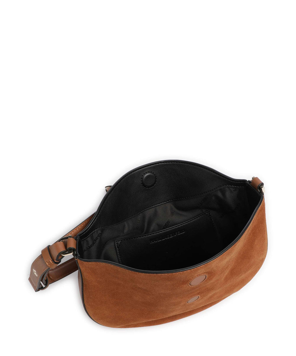 Karl Lagerfeld K/Signature Hobo bag dark tan