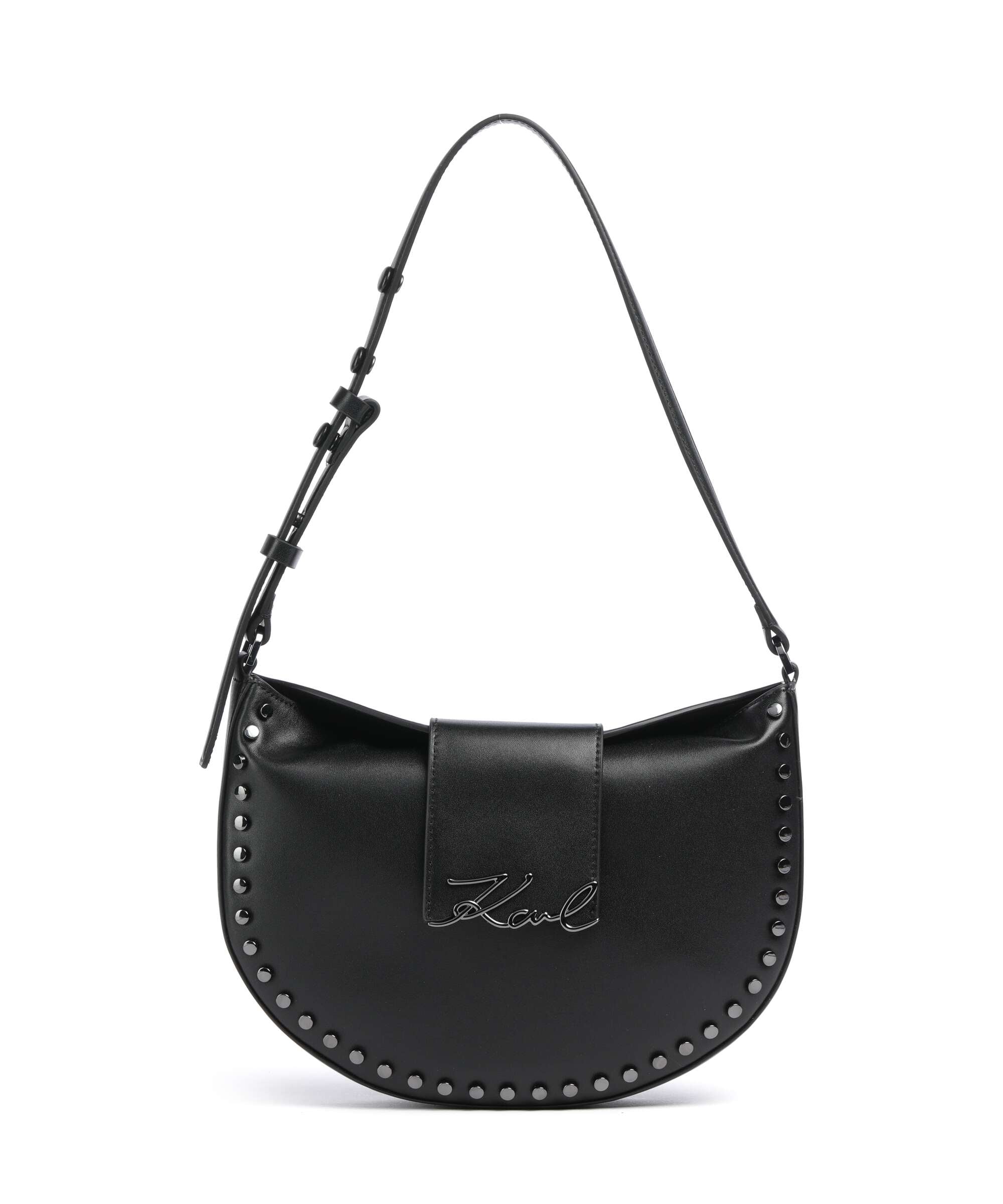 Karl Lagerfeld K/Signature Hobo bag black embellishment
