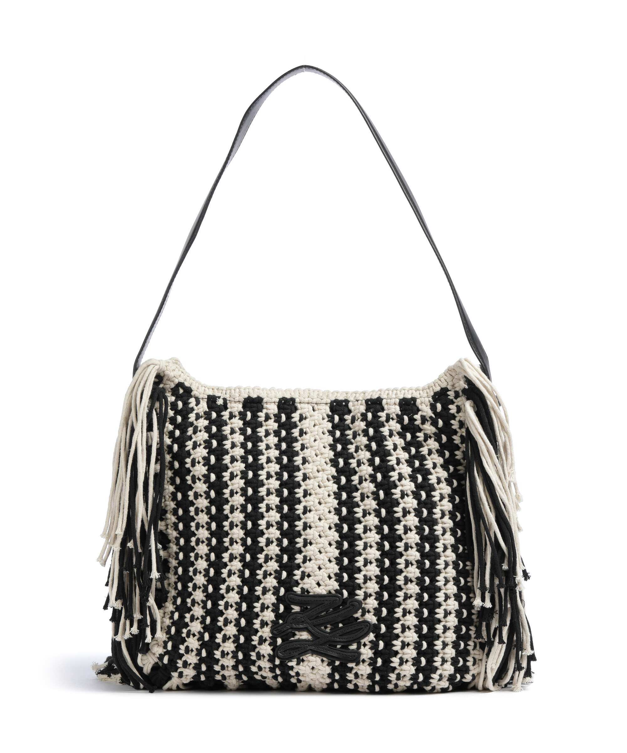 Karl Lagerfeld K/Autograph Hobo bag black/white