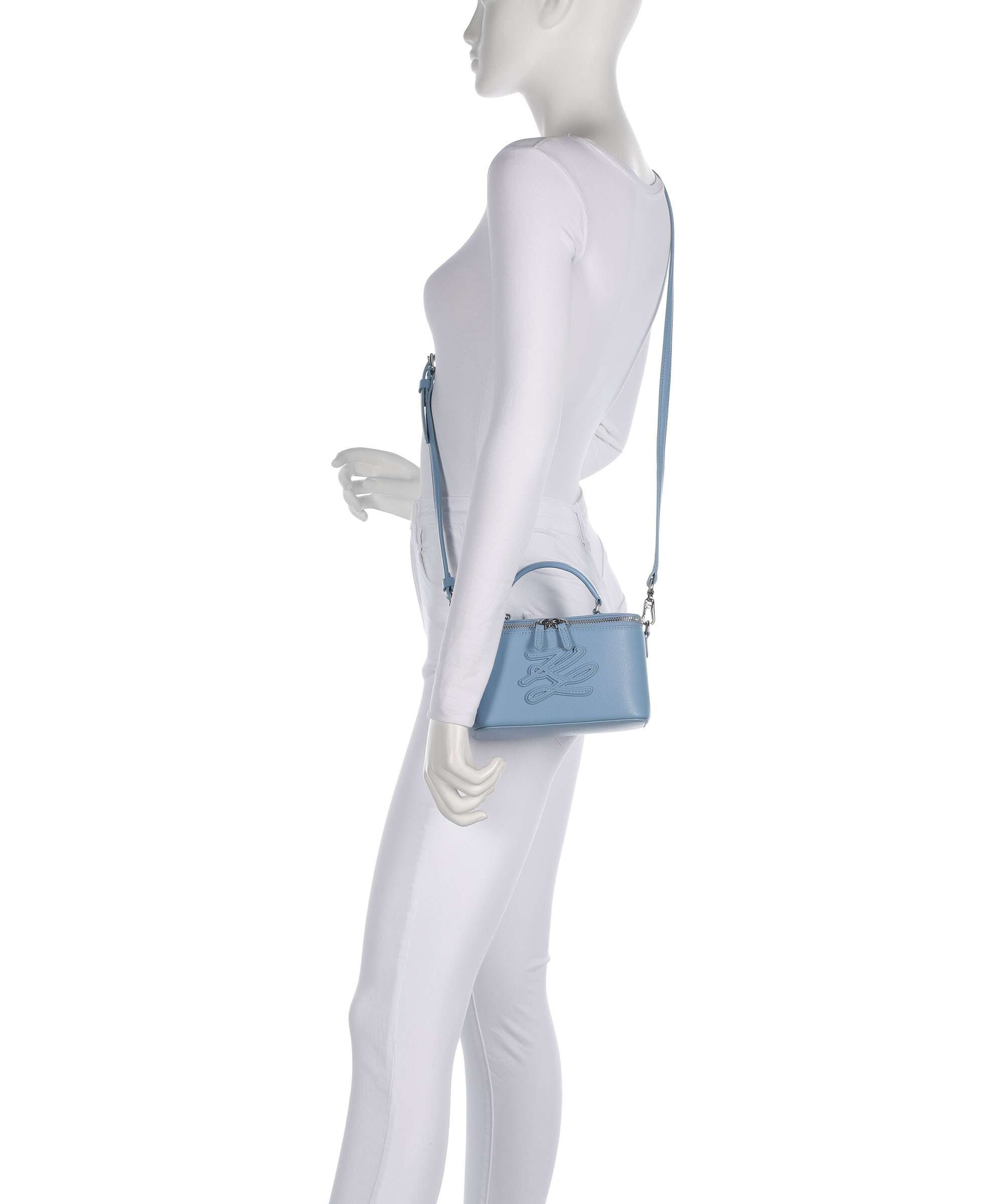 Karl Lagerfeld K/Autograph Vanity Crossbody bag blue bloom