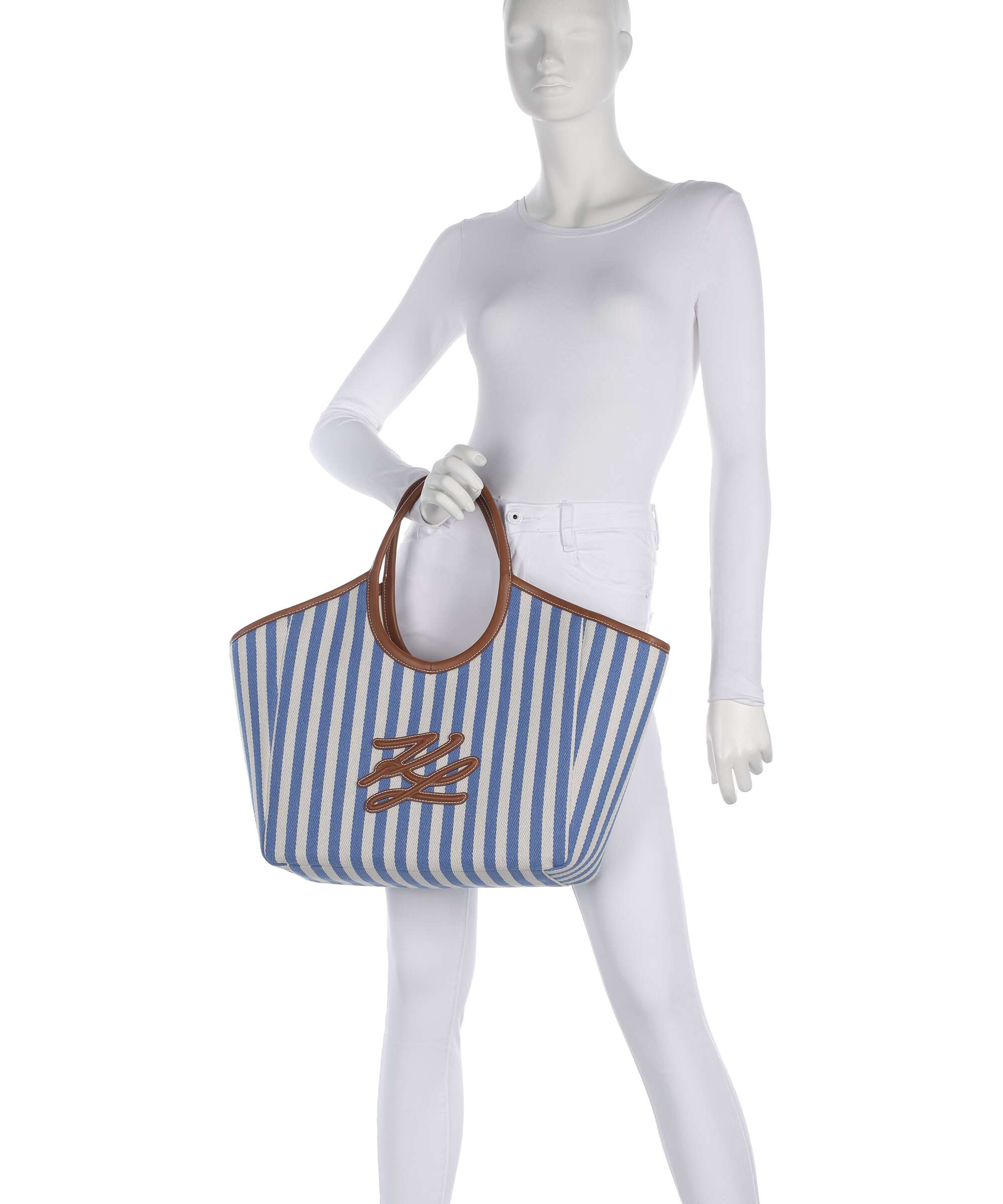 Karl Lagerfeld K/Autograph Tote bag silver lake blue