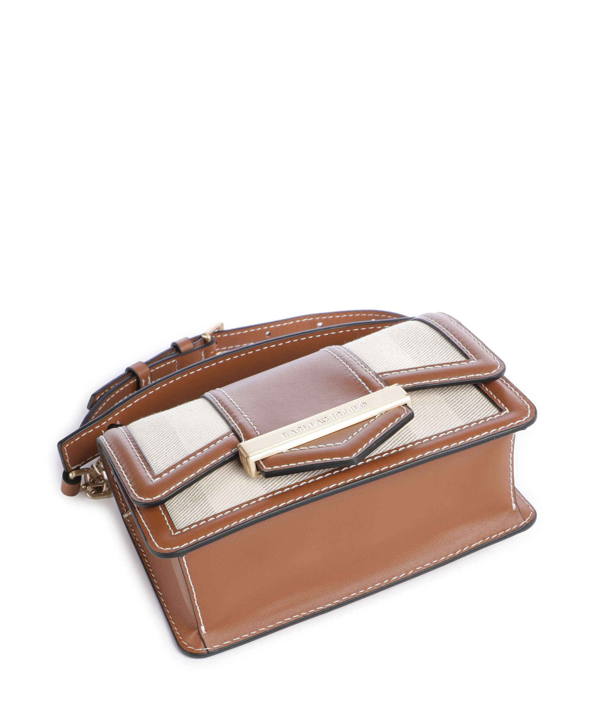 Karl Lagerfeld K/Nova Small Crossbody bag natural canvas/tan