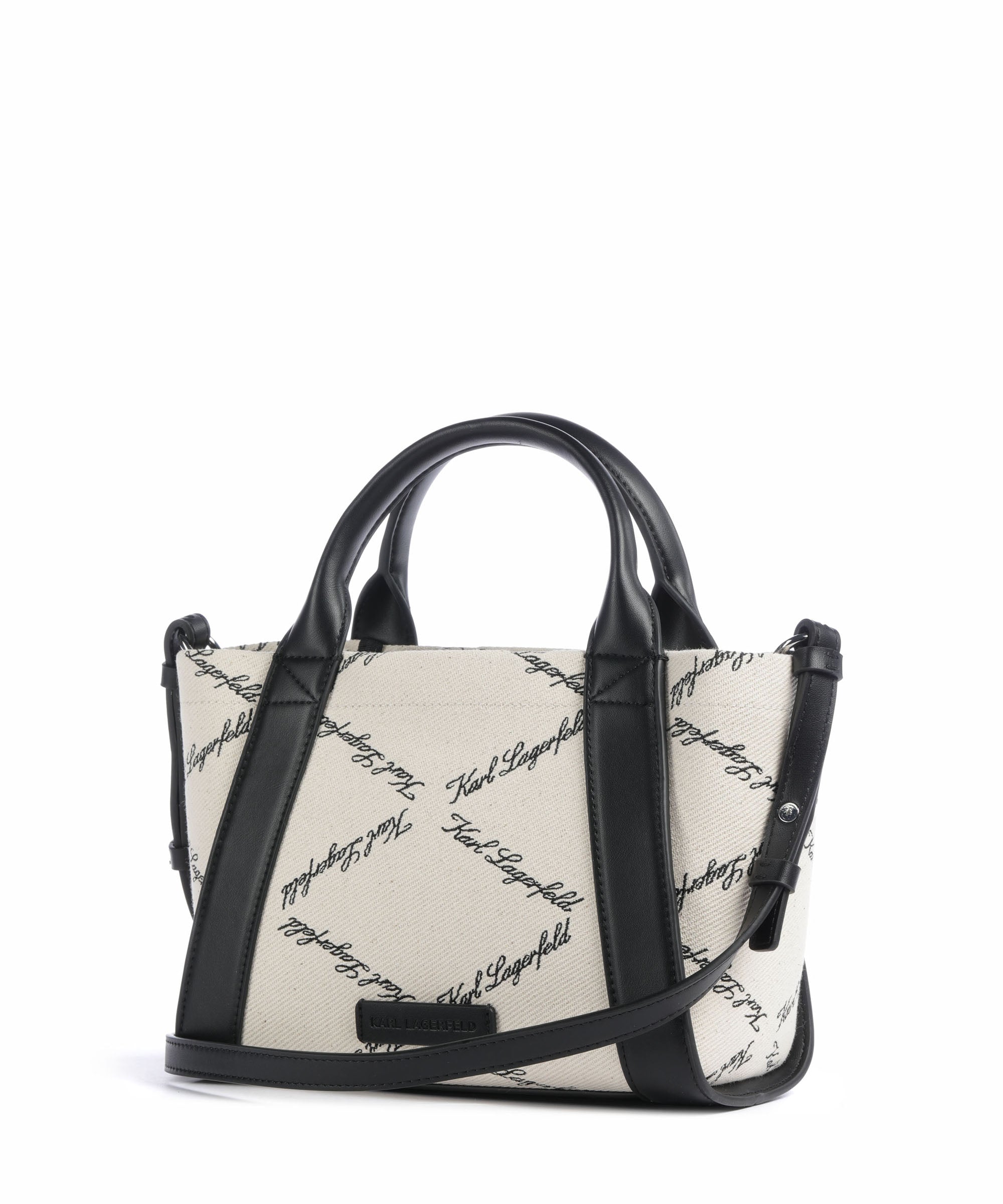 Karl Lagerfeld K/Ville Small Handbag natural canvas/black