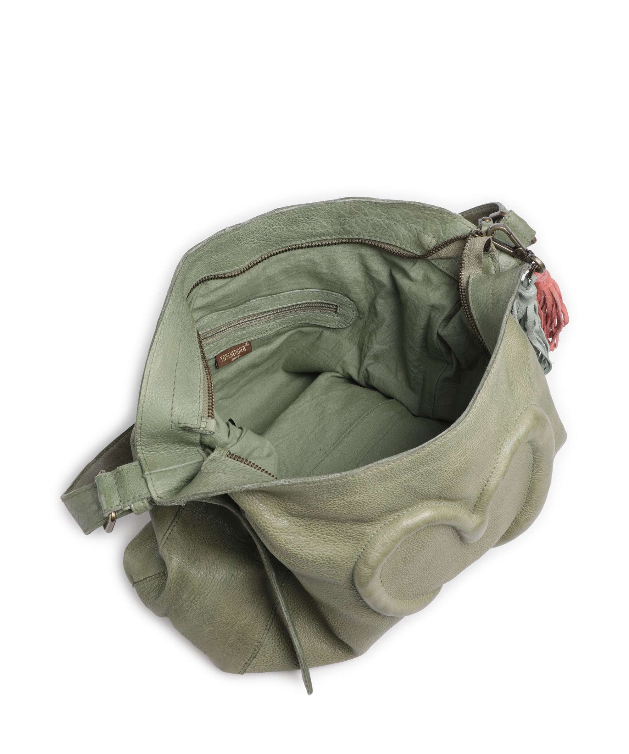 Taschendieb Wien Herzweg 2 Hobo bag green leaf