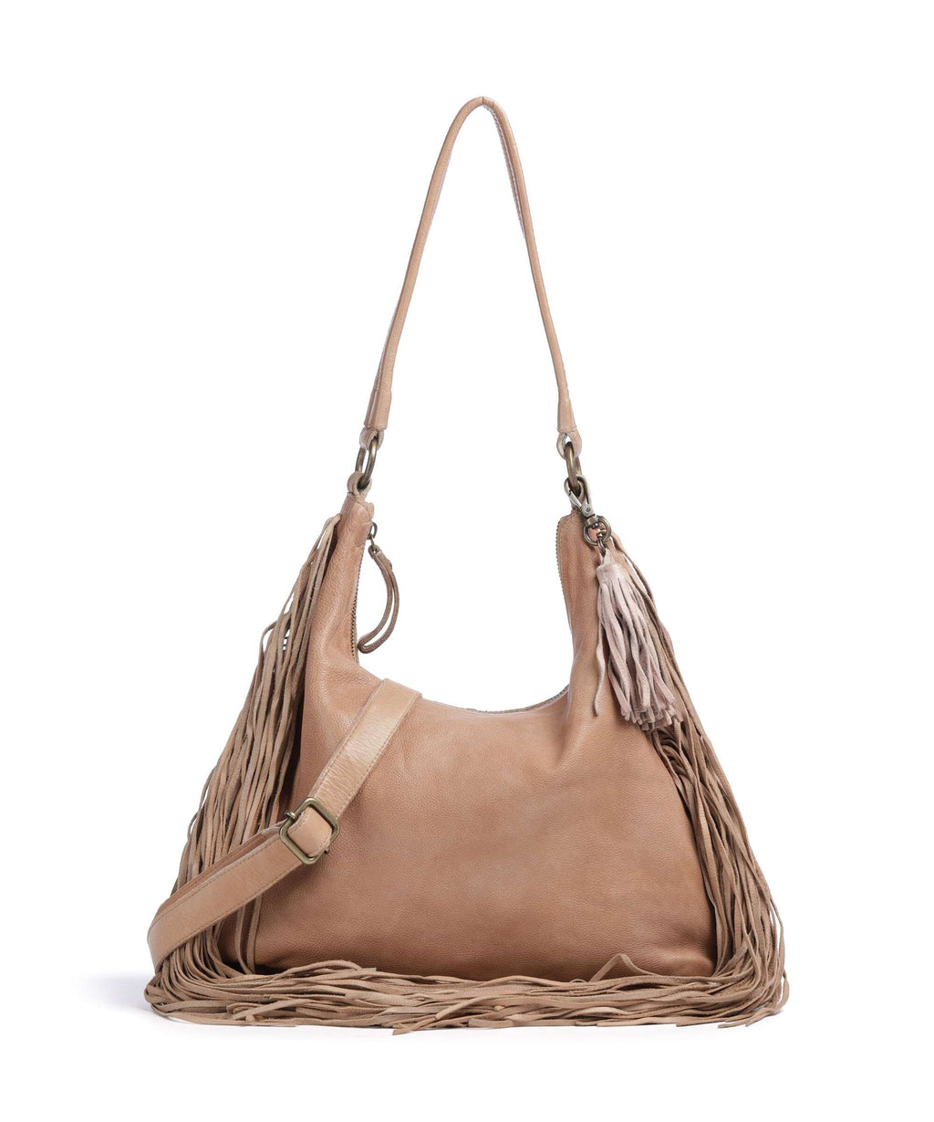 Taschendieb Wien Löwengasse 5x Hobo bag wuestensand