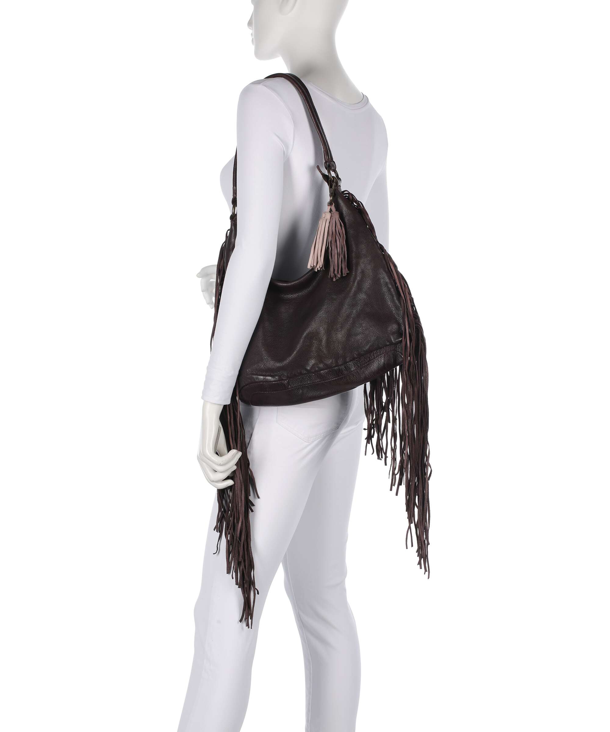 Taschendieb Wien Löwengasse 5x Hobo bag mokka